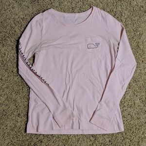 pink vineyard vines long sleeve tee